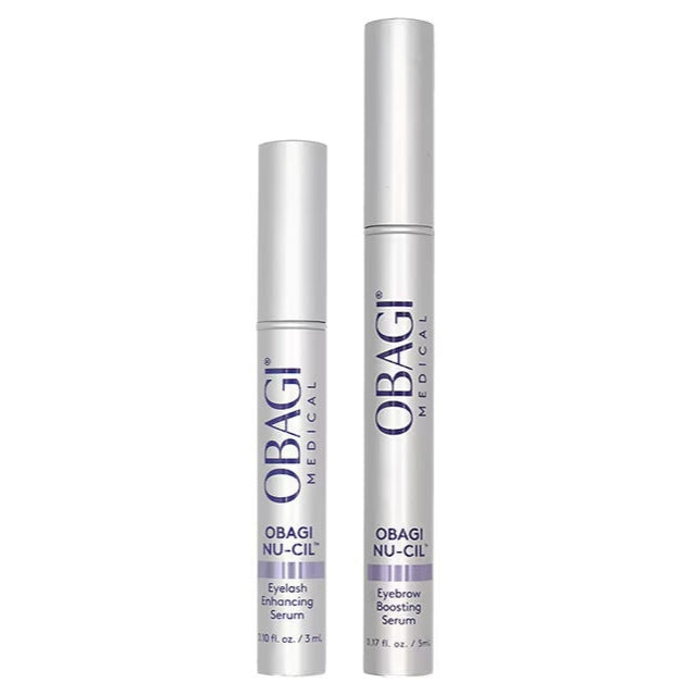 Two Obagi skincare serum bottles on a white background